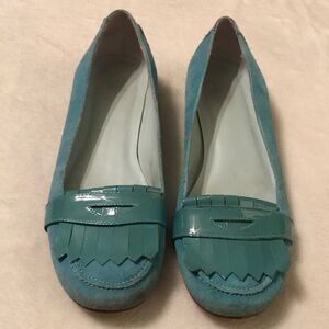 GAP Light Blue Suede Loafers - Size 7